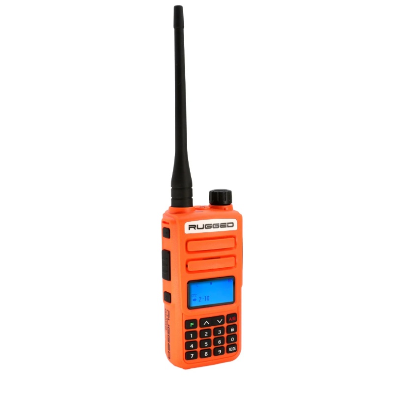 Rugged Radios Rugged GMR2 PLUS – GMRS / FRS Two Way Handheld Radio Safety Orange