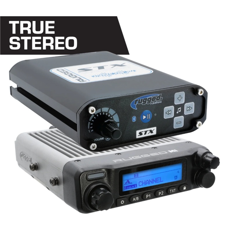 Rugged Radios STX STEREO Complete Master Comm Kit w/ Intercom – 2-Way Radio M1 VHF Business Band