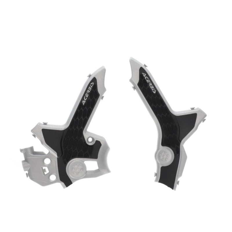 Acerbis 21+ Honda CRF300L Frame Guards- X-Grip – Gray/Black