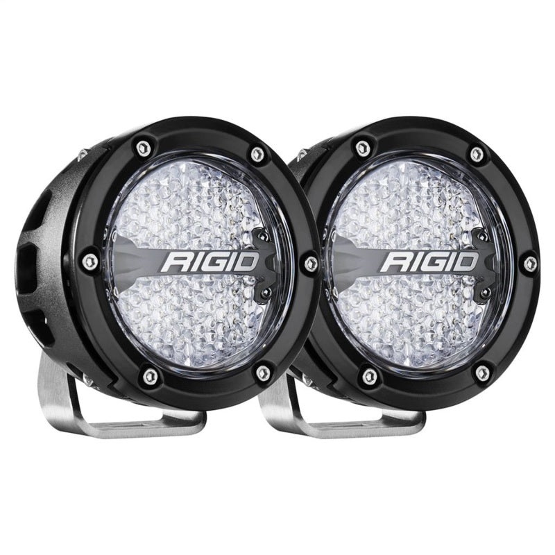 Rigid Industries 360-Series 4in LED Off-Road Diffused Beam – RGBW Backlight (Pair)