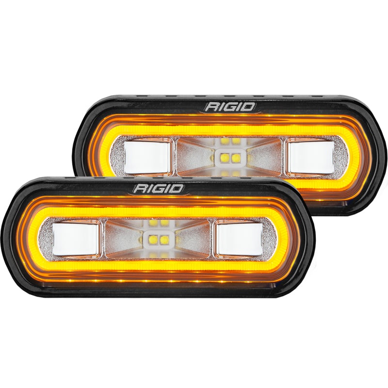 Rigid Industries SR-L Series Surface Mount LED Spreader Pair w/ Amber Halo – Universal