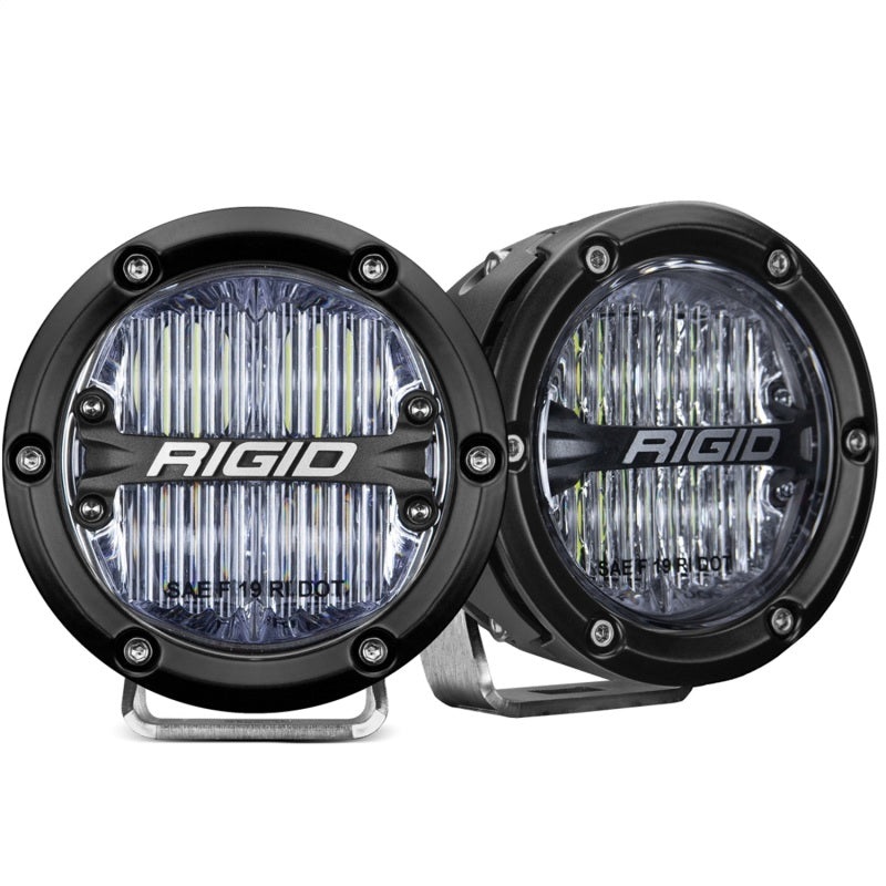 Rigid Industries 360-Series 4in LED SAE J583 Fog Light – White (Pair)