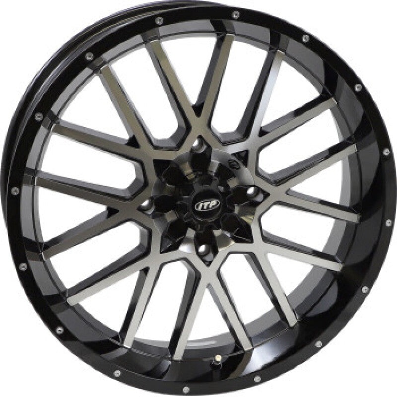 ITP Hurricane 20×6.5 / 4×137 BP / 4+2.5 Offset Gloss Black w/ Milled Edges Wheel