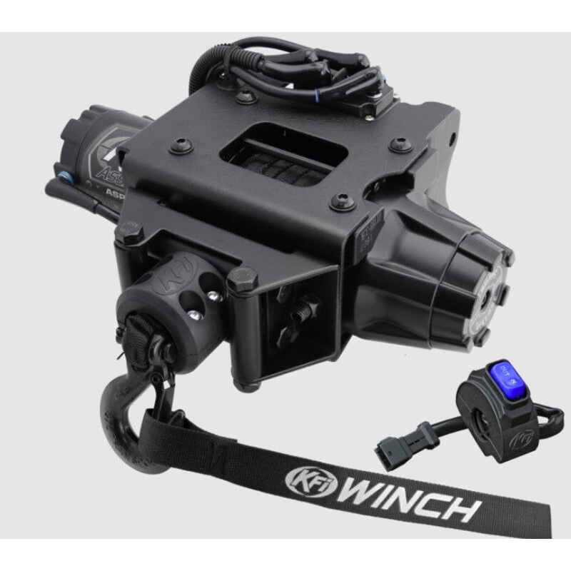 KFI Polaris ATV Plug-N-Play Winch 3500 lbs. – Synthetic Cable