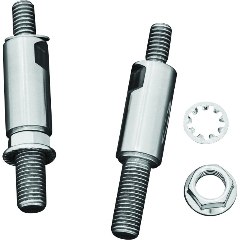 Kuryakyn Raised Mirror Adaptors Metric Models (Excluding Yamaha) Chrome