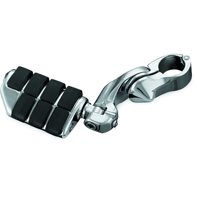 Kuryakyn Tour-Tech Cruise 4in Mount Arm With Dually ISO Pegs 1-1/4in Clamp Chrome