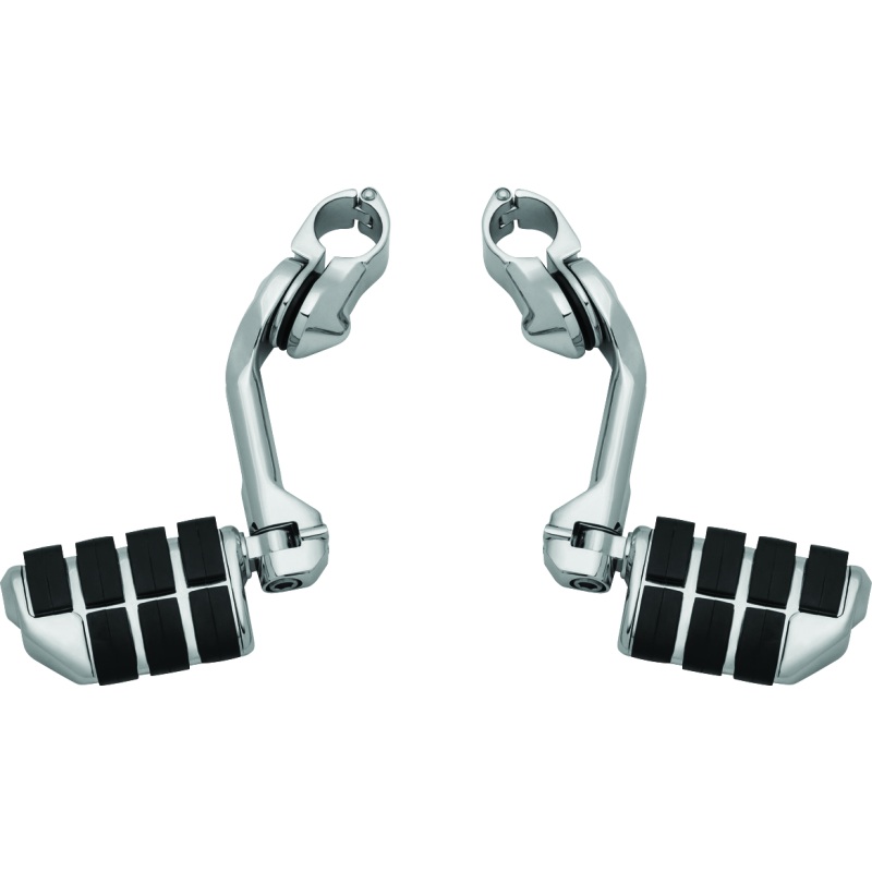 Kuryakyn Tour-Tech Cruise 6in Mount Arm With Dually ISO Pegs 1-1/4in Clamp Chrome