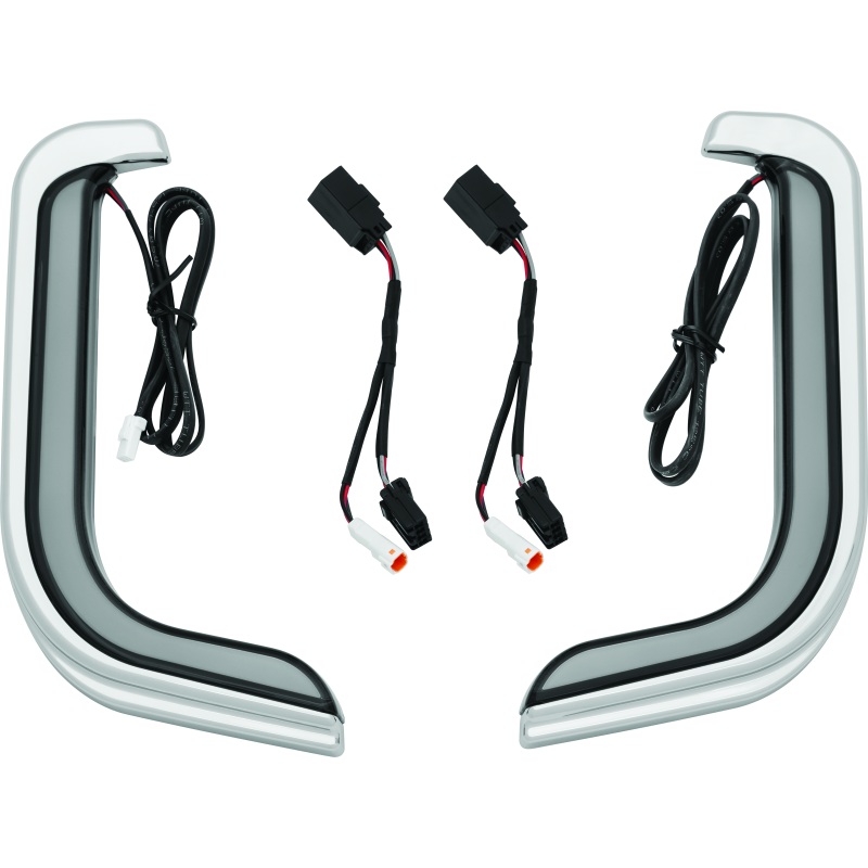 Kuryakyn Tracer LED Fairing Lower Accents Chrome