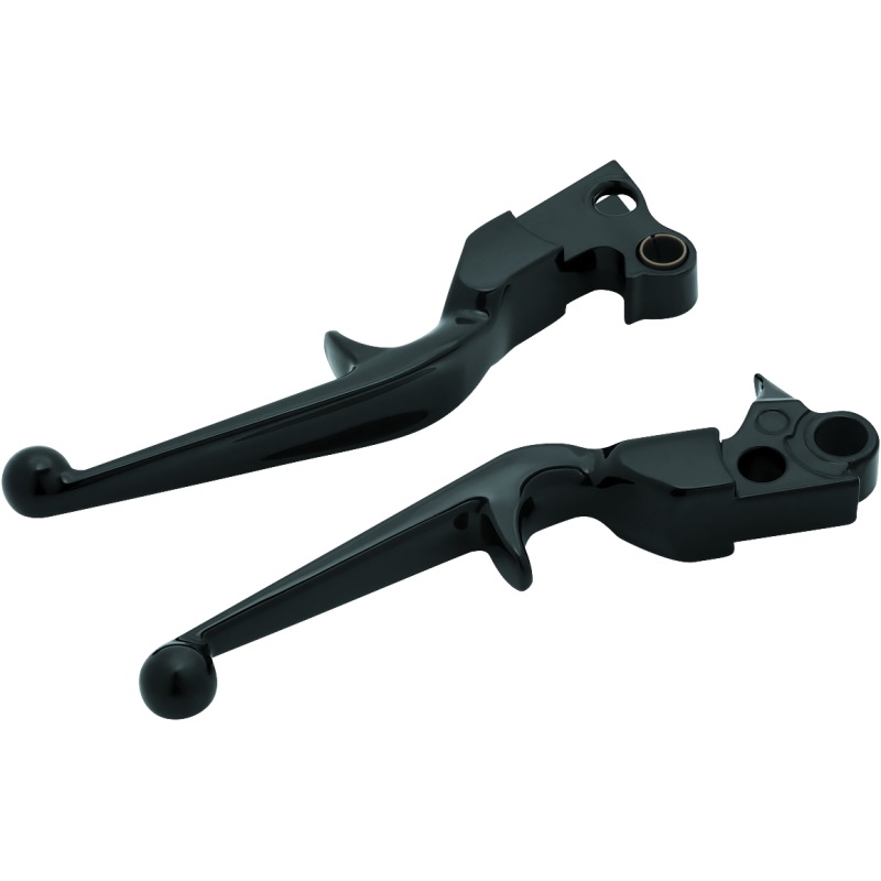 Kuryakyn Trigger Lever Set 96-Up Cable Gloss Black