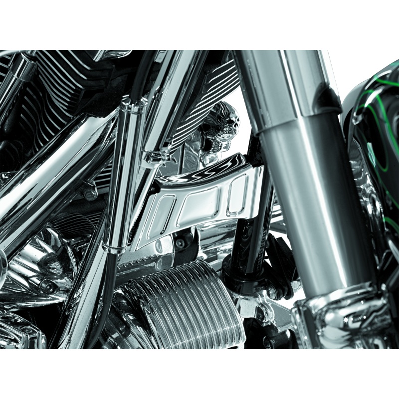 Kuryakyn Downtube Cross Brace Cover 99-13 Touring Chrome