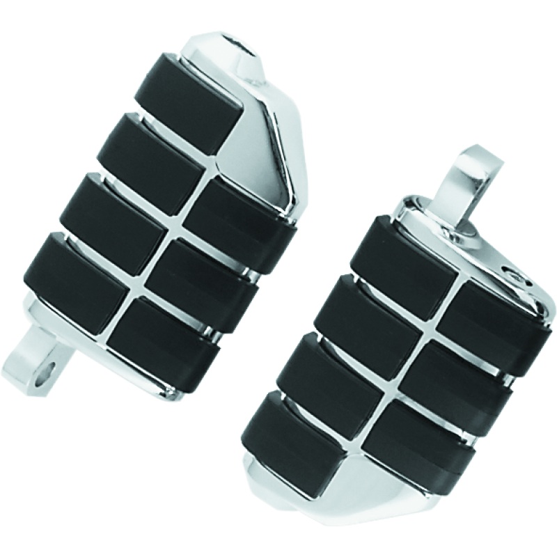 Kuryakyn Dually ISO Peg With Male Mount Adapter Chrome (Pair)