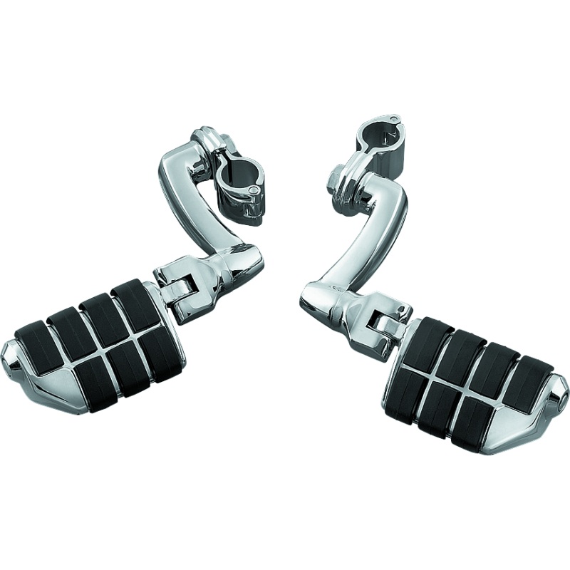 Kuryakyn Dually ISO  Pegs With 1inch Clamp Chrome (Pair)