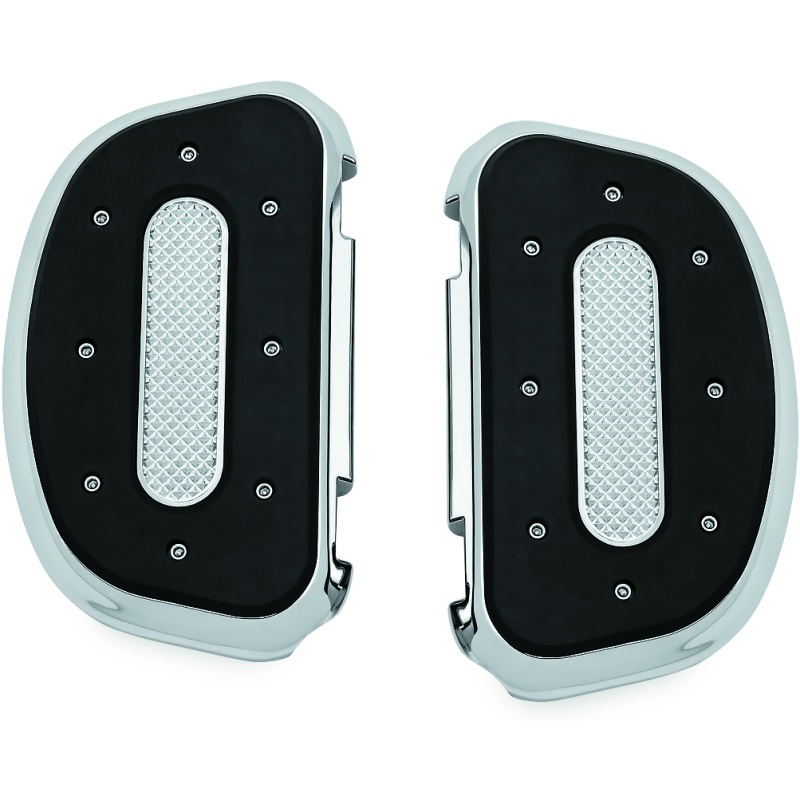 Kuryakyn Heavy Industry Passenger Floorboards Touring Models Chrome