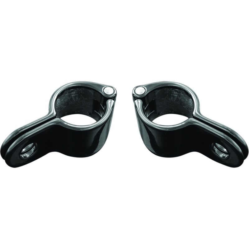 Kuryakyn Magnum Quick Clamp 1inch Gloss Black (Pair)