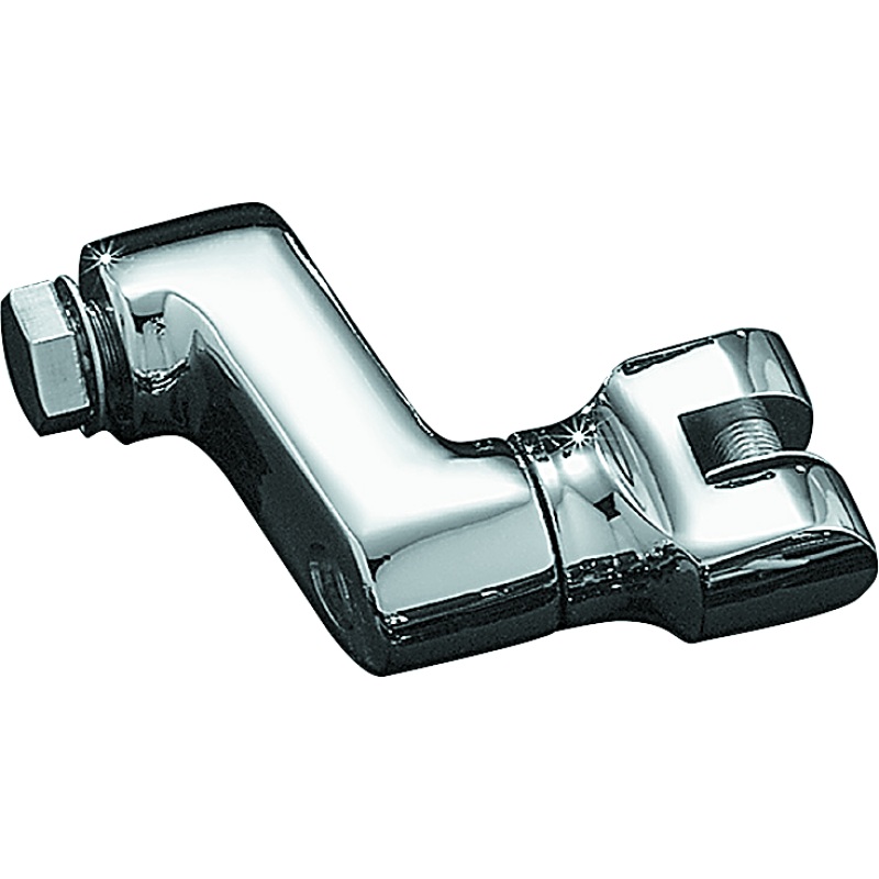 Kuryakyn Offset Peg Mount With 1/2in-13 Mount Bolts Chrome (Pair)