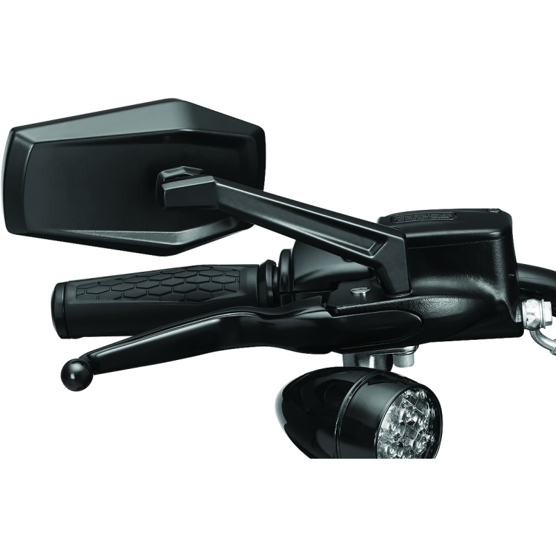 Kuryakyn Hex Mirrors Satin Black