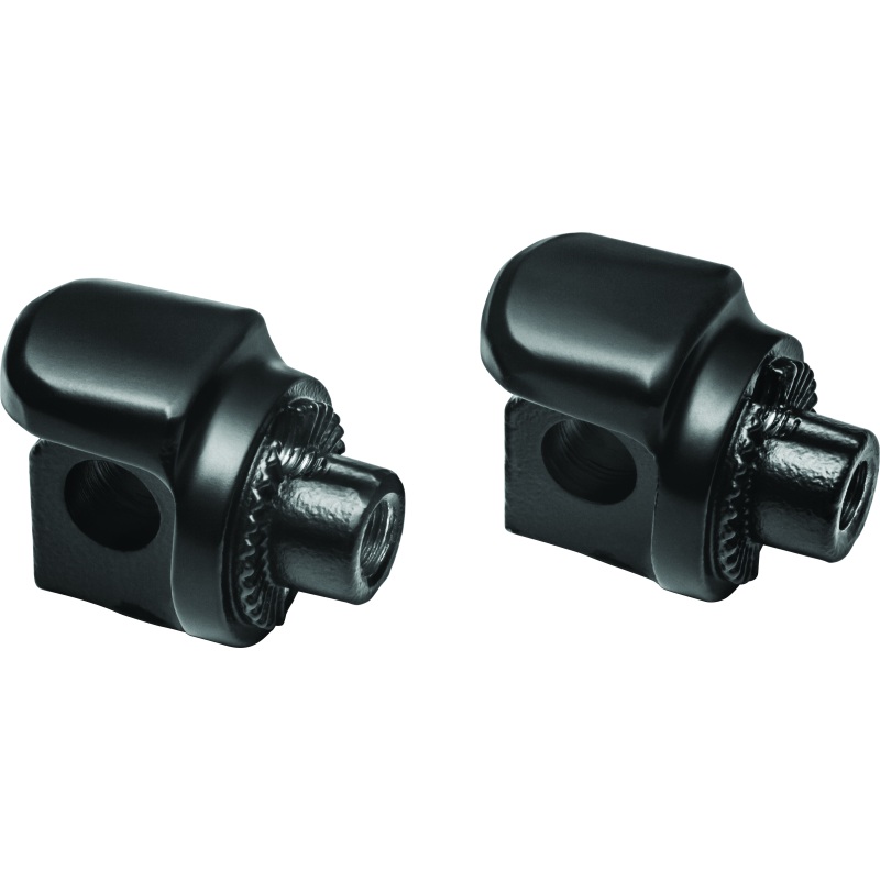 Kuryakyn Non-Pivot Splined Peg Adapter Harley-Davidson Models Black