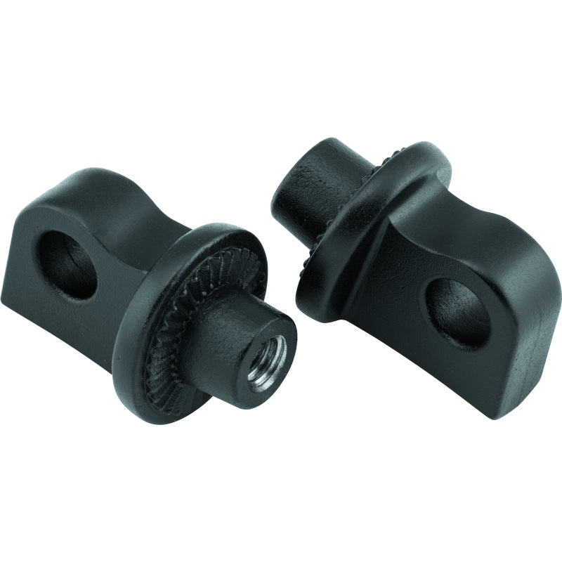 Kuryakyn Splined Peg Adaptors Satin Black