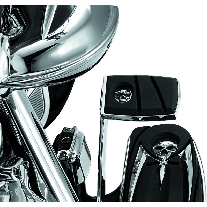 Kuryakyn Zombie Brake Pedal Pad For FL Models Chrome