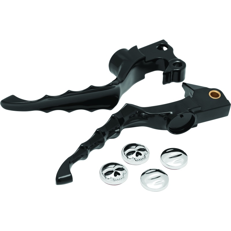 Kuryakyn Zombie Levers 04-13 XL Models Gloss Black