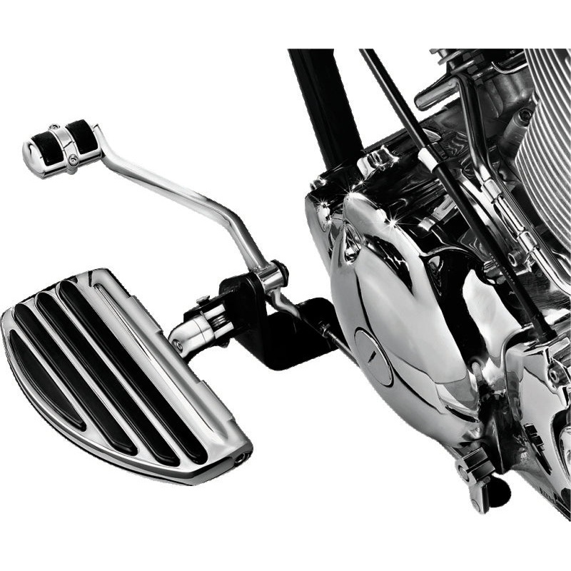 Kuryakyn ISO Conversion Floorboards For Driver Or Passenger With Splined Bracket Chrome