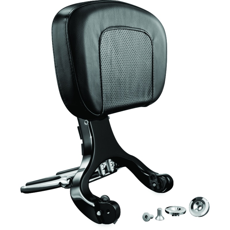 Kuryakyn Multi-Purpose Backrest Black & Chrome