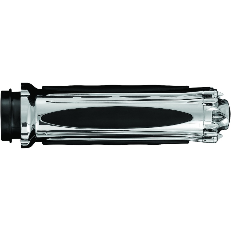 Kuryakyn Premium Zombie Grips Without Throttle Boss Dual Cable Chrome