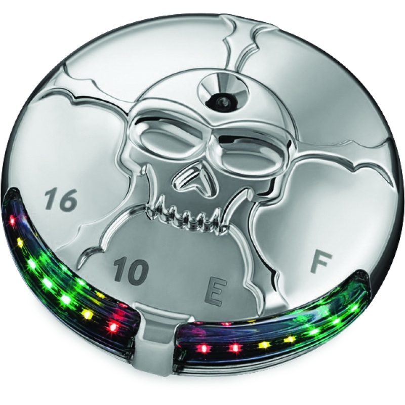 Kuryakyn Zombie Fuel & Battery Gauge Chrome
