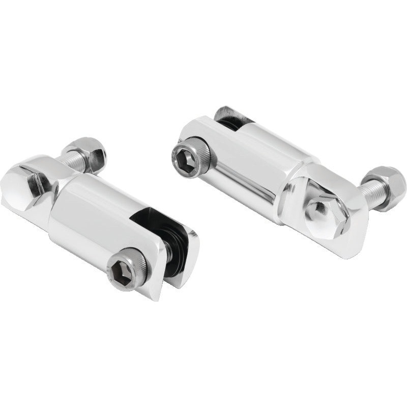 Kuryakyn 2-1/4in Stirrup Heel Rest Extenders Chrome