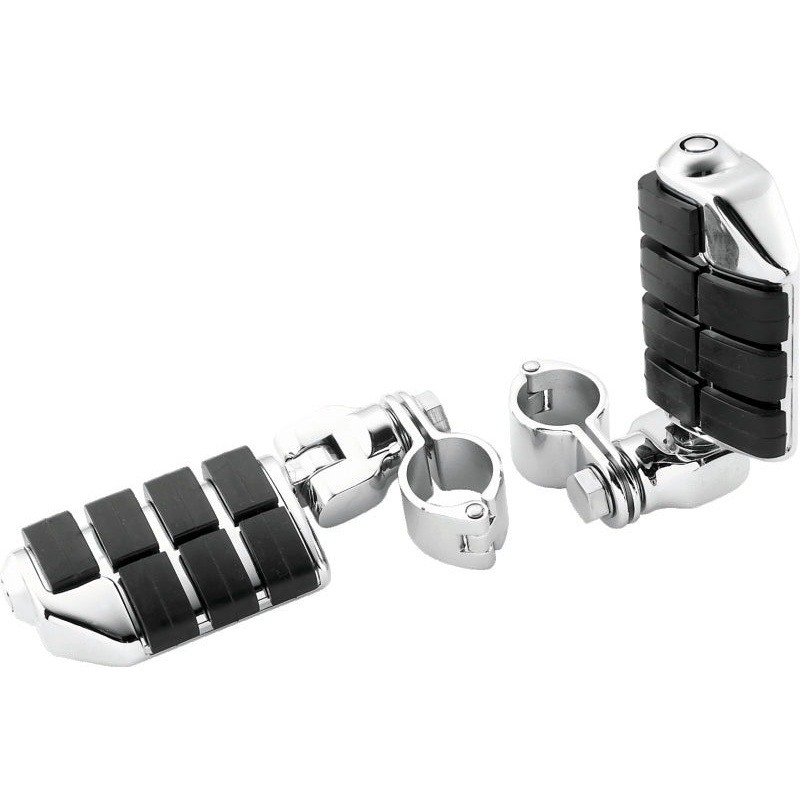 Kuryakyn Dually ISO  Pegs With 1-1/4inch Clamp Chrome (Pair)