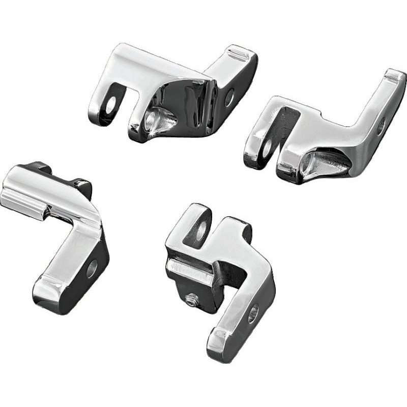 Kuryakyn Floorboard Relocator Brackets 97-16 Touring Chrome