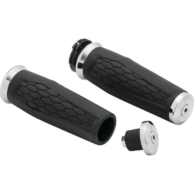 Kuryakyn Hex Grips Dual Cable Chrome