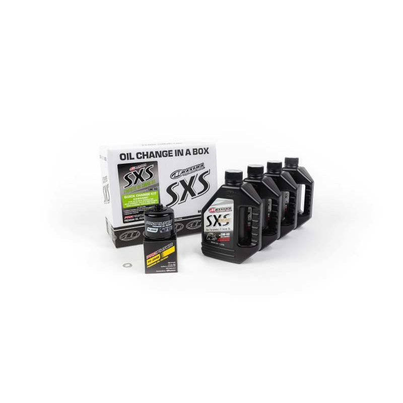 Maxima SXS Kawasaki Teryz KRX Quick Change Kit w/Full Synthetic 5W40 Engine Oil/Filter/Hardware