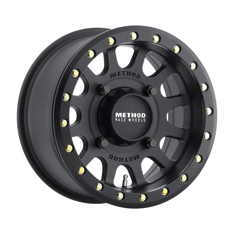 Method MR401 UTV Beadlock 15×7 / 4+3/13mm Offset / 4×136 / 106mm CB Matte Black Wheel