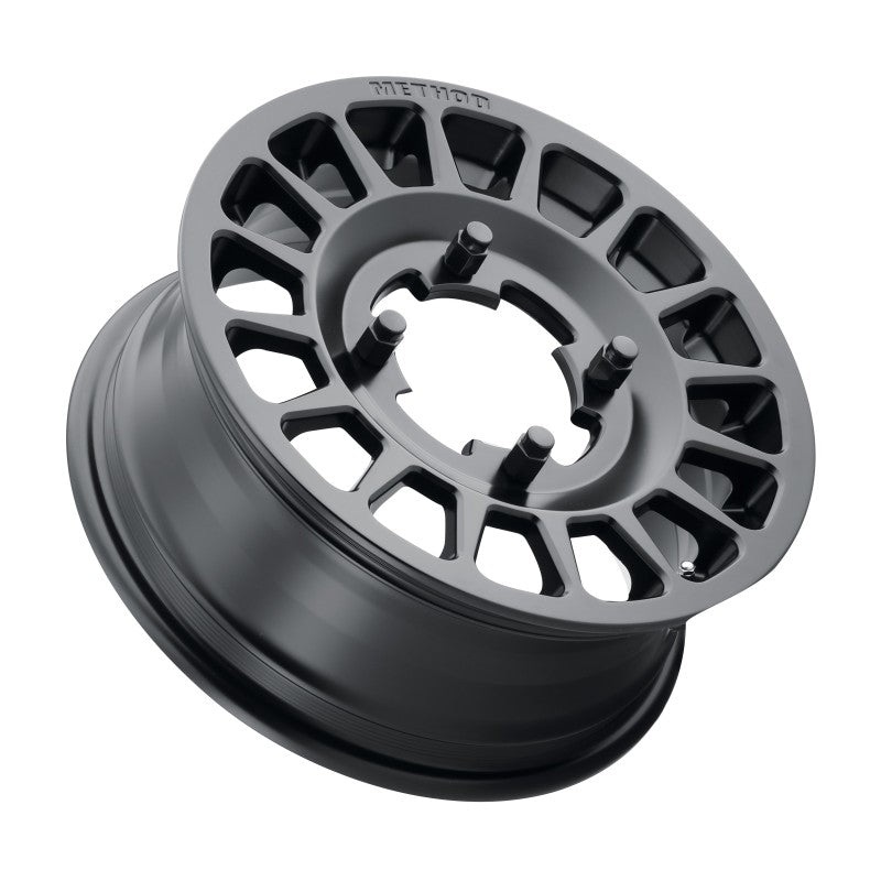 Method MR407 Bead Grip 15×6 / 5+1/51mm Offset / 5×4.5 / 77mm CB Matte Black Wheel