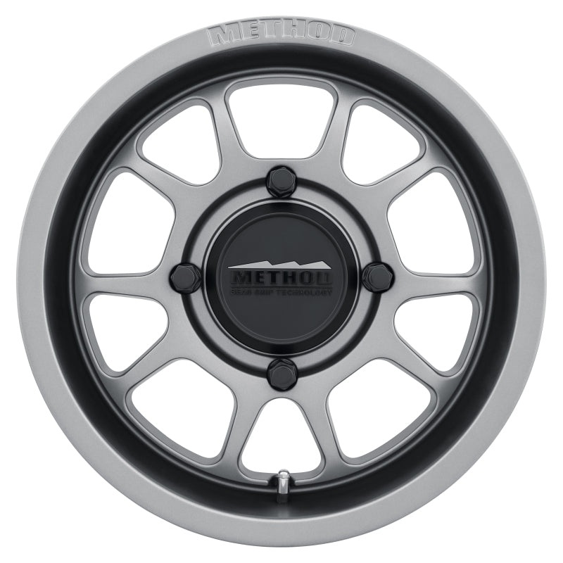 Method MR409 Bead Grip 15×7 / 5+2/38mm Offset / 4×156 / 132mm CB Steel Grey Wheel