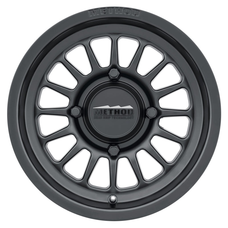 Method MR411 Bead Grip 15×7 / 4+3/13mm Offset / 4×136 / 106.25mm CB Matte Black Wheel