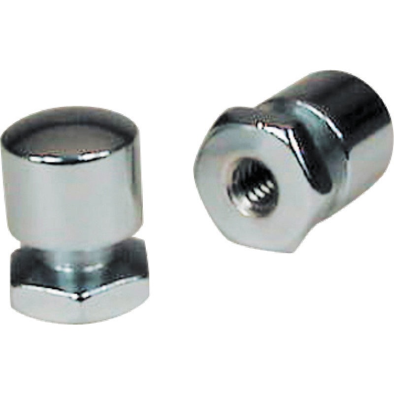 Mustang Solo Mounting Nuts (Pair) – Chrome