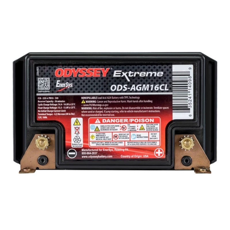 Odyssey Battery Powersport Extreme AGM Battery (PC625)