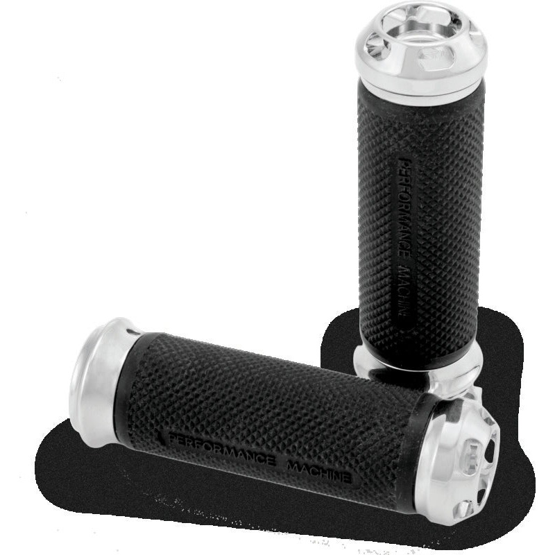 Performance Machine Handle Grip Set – Apex Cable – Chrome