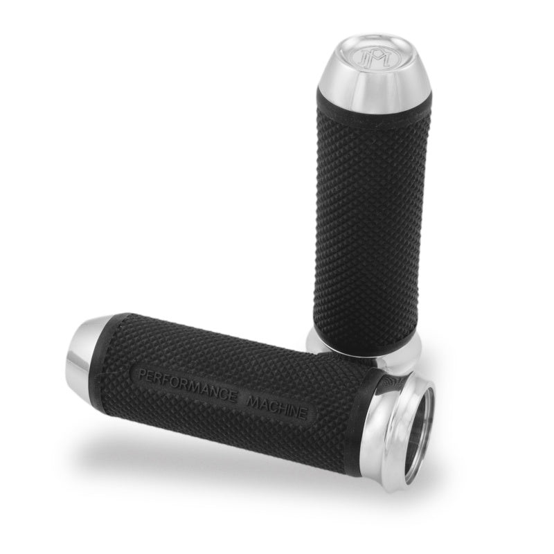 Performance Machine Handle Grip Set – Elite TBW – Chrome