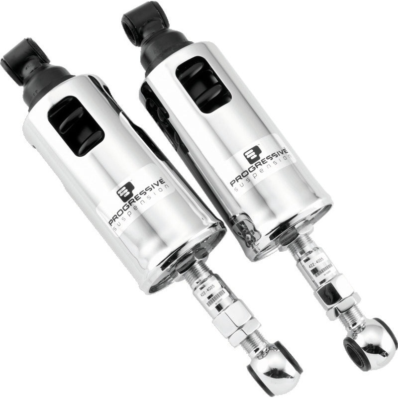 Progressive 89-99 Harley Softail 422 Series Shocks Heavy Duty – Chrome