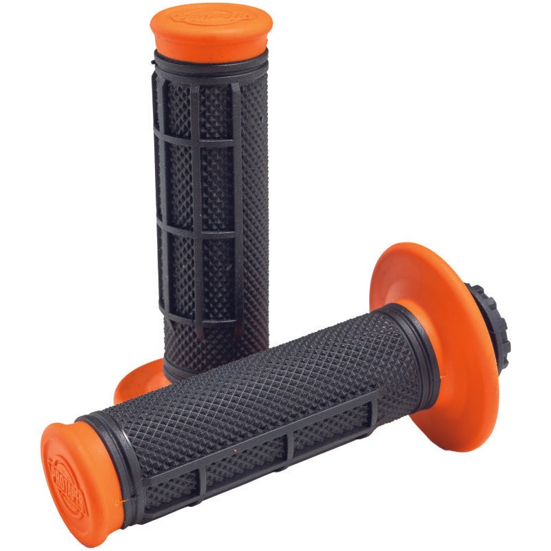 ProTaper Pro Series Clamp On 1/2 Waffle Orange/Black