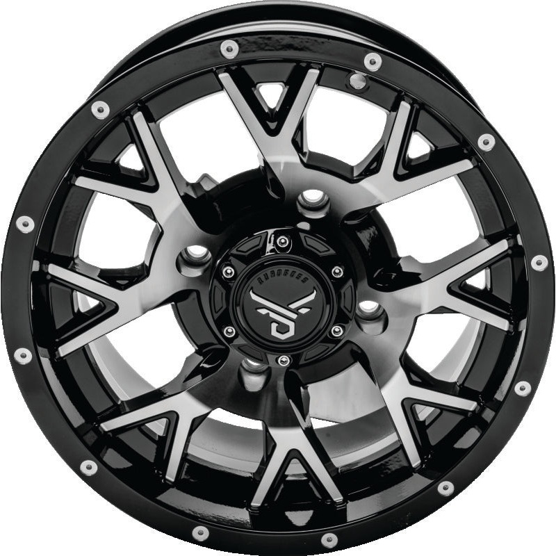 QuadBoss Barbwire 14X7 – 5+2 – 4/137 – Black Machined