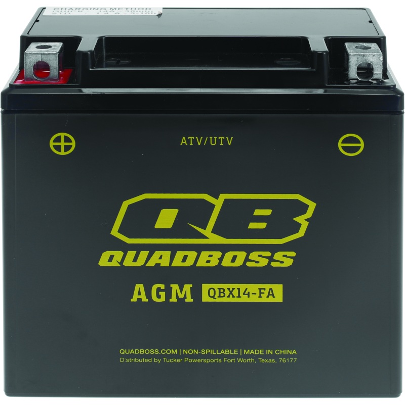QuadBoss Maintenance-Free AGM Battery QBX14-FA