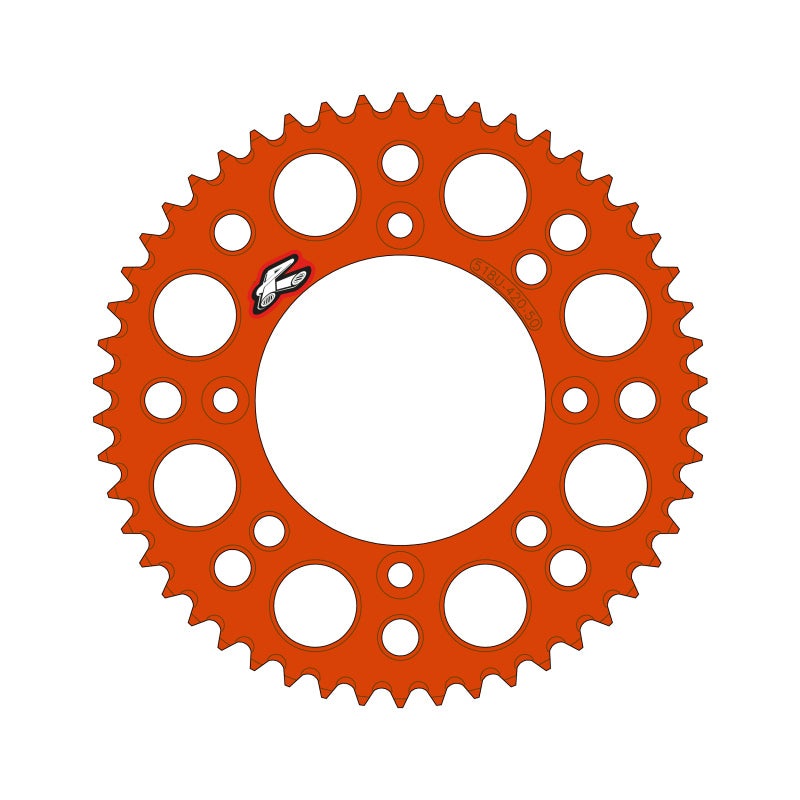 Renthal 2025 KTM 65 Rear Chain Wheel – Orange 420-50GP Teeth