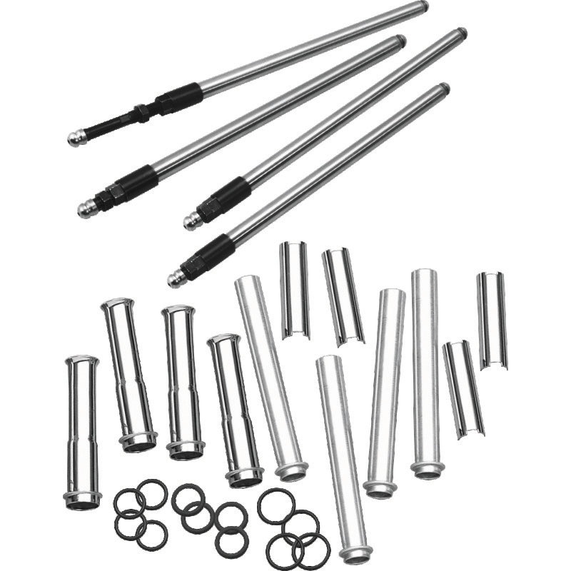 S&S Cycle 1999+ BT Stock Engine Height w/ 4.937in Length Cylinders Adjustable Pushrod Set