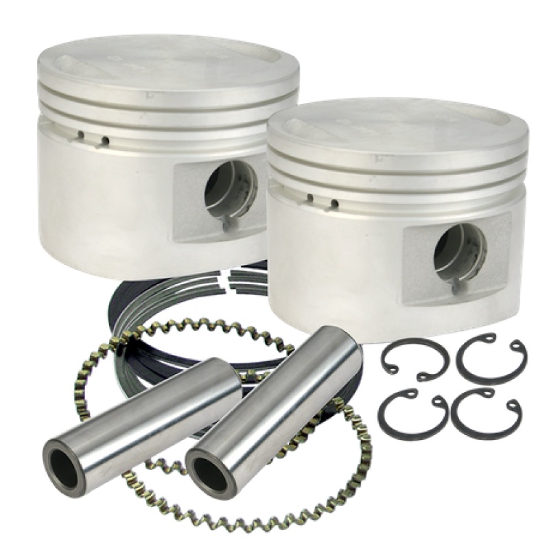 S&S Cycle 84-99 BT w/ Stock Heads Standard 80in Cast Flat-Topped Replacement Piston Kit