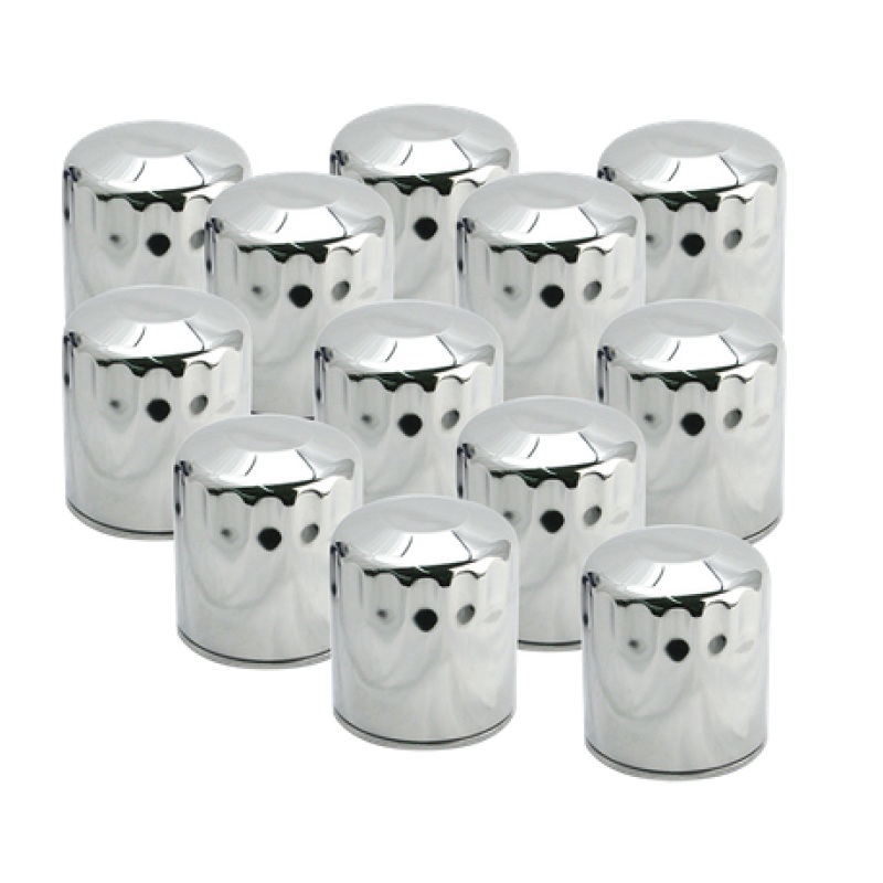 S&S Cycle 99-18 BT/2017+ M8/X-Wedge Chrome Oil Filter – 12 Pack