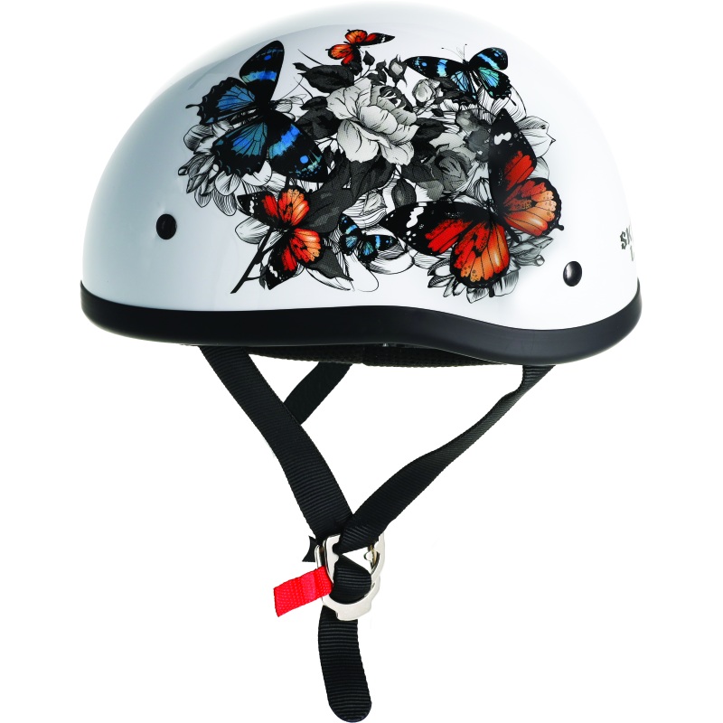 Skid Lids White Rose Original Helmet – Small
